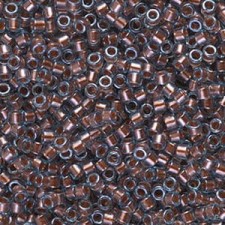 Miyuki delica Beads 11/0 - Copper pearl lined aqua DB-1706